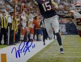 Will Fuller Signed *Blue Houston Texans 8x10 One Hand Catch Photo- JSA W Auth Image 2