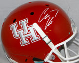 Case Keenum Signed University of Houston Cougars F/S Red Helmet- JSA W Auth *White