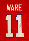 Andre Ware Autographed Red College Style Jersey W/ Heisman- JSA Witnessed Auth