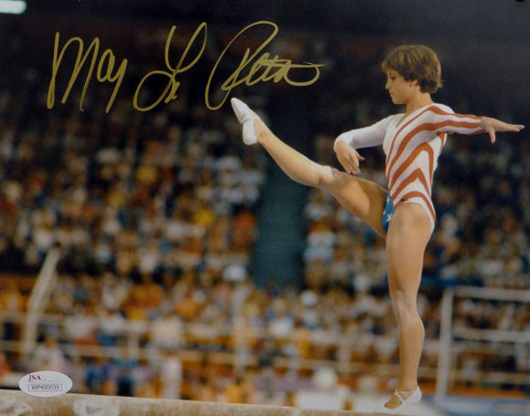 Mary Lou Retton Autographed Team USA 8x10 On Balance Beam Photo- JSA W Auth