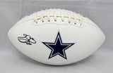 Emmitt Smith Autographed Dallas Cowboys Logo Football- Beckett W *Black