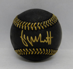 George Brett Autographed Rawlings OML Black Baseball- Beckett Authenticated