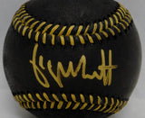 George Brett Autographed Rawlings OML Black Baseball- Beckett Authenticated