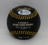 George Brett Autographed Rawlings OML Black Baseball- Beckett Authenticated