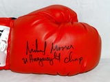 Michael Moorer Autographed Everlast Boxing Glove W/ 3X Heavyweight- JSA W Auth