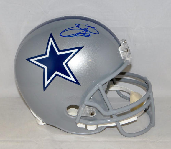 Emmitt Smith Autographed *Blue Dallas Cowboys F/S Helmet- Beckett Authenticated
