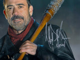 Jeffrey Dean Morgan Negan Signed Walking Dead 16x20 Close Up Photo- JSA W Auth