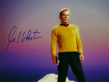 William Shatner Signed Star Trek 16x20 Standing on Rock *Blue/Left JSA W Auth