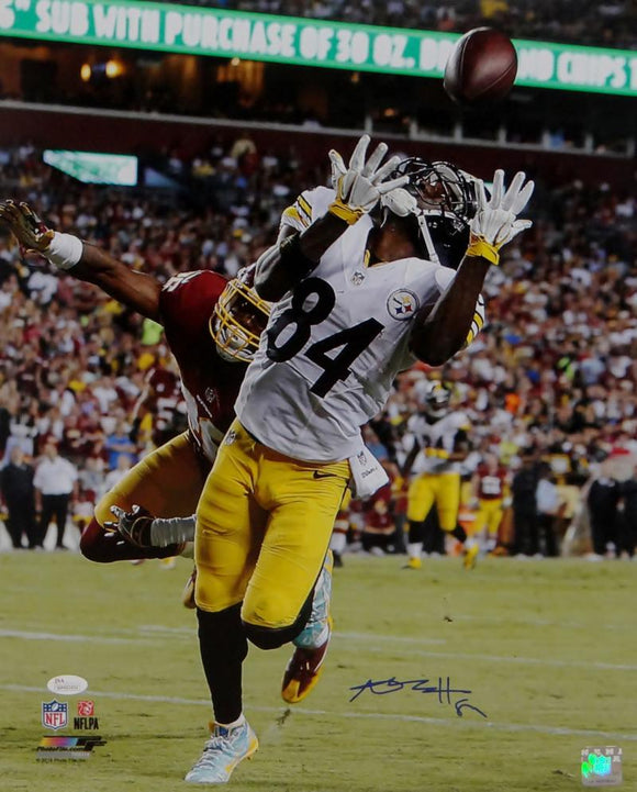 Antonio Brown Signed Steelers 16x20 Catch Against Redskins PF Photo- JSA W Auth