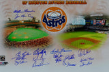 Houston Astros Legends Autographed 16x20 16 Sigs *Blue Photo- Tristar Auth