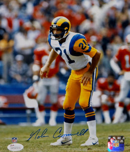 Nolan Cromwell Autographed Los Angeles Rams 8x10 Vertical P.F. Photo- JSA W Auth