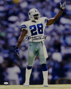 Darren Woodson Autographed *Blk Dallas Cowboys 16x20 Pointing Photo- JSA W Auth