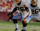 Jon Jansen Autographed Redskins 8x10 In Stance Photo- Jersey Source Auth