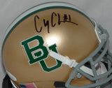 Corey Coleman Autographed Baylor Bears Gold Schutt Mini Helmet- JSA W Auth