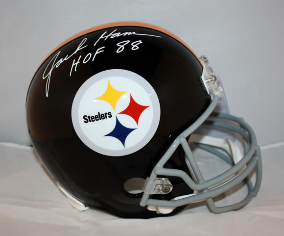 Jack Ham Autographed F/S Pittsburgh Steelers Helmet TB 63-76 JSA W Authenticated