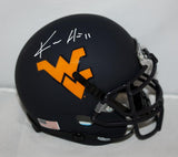 Kevin White Autographed West Virginia Mountaineers Blue Mini Helmet- JSA W *wht