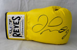 Floyd Mayweather Autographed Yellow Cleto Reyes Boxing Glove - Beckett Authentic
