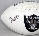 Jim Otto Autographed Oakland Raiders Logo Football W/ HOF- JSA W Authenticated