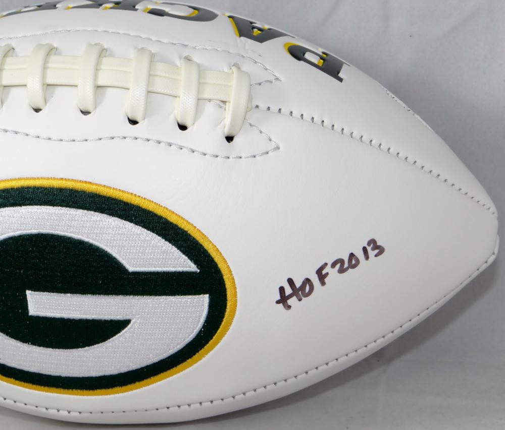 The Jersey Source Dave Robinson Signed Green Bay Packers Logo Football w/HOF- Jersey Source Auth