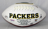 Dave Robinson Signed Green Bay Packers Logo Football w/HOF- Jersey Source Auth