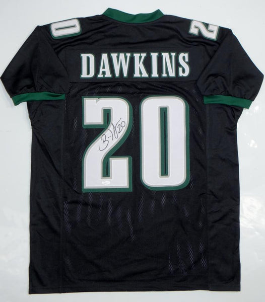 Brian Dawkins Autographed Blue Pro Style Jersey- JSA W Auth *2