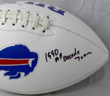 Cornelius Bennett Autographed Buffalo Bills Logo Football w/ Insc- JSA W Auth