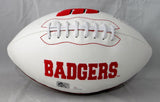 TJ Watt Autographed Wisconsin Badgers Logo Football -JSA W Auth/ Watt Holo