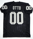 Jim Otto Autographed Black Pro Style Jersey With HOF- JSA Witness Authenticated