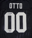 Jim Otto Autographed Black Pro Style Jersey With HOF- JSA Witness Authenticated