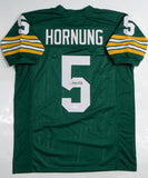 Paul Hornung Autographed Green Pro Style Jersey - JSA Witnessed Auth