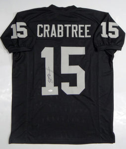 Michael Crabtree Autographed Black Pro Style Jersey- JSA W Authenticated