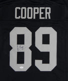 Amari Cooper Autographed Black Pro Style Jersey *8- JSA Witnessed Auth