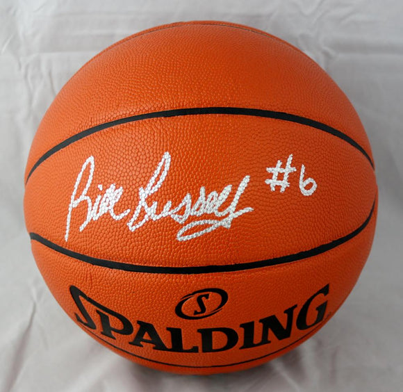 Bill Russell Autographed Official NBA Spalding Basketball- JSA W Authenticated