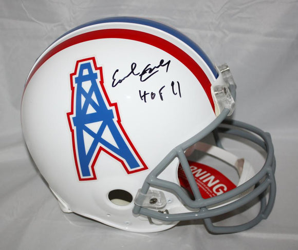Earl Campbell Signed Houston Oilers F/S ProLine 75-80 TB Helmet With HOF- JSA W Auth