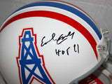 Earl Campbell Signed Houston Oilers F/S ProLine 75-80 TB Helmet With HOF- JSA W Auth