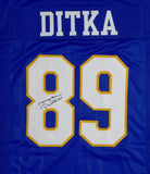 Mike Ditka Autographed Blue College Style Jersey- JSA W Authenticated