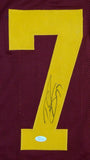 Tyron Smith Autographed Burgundy College Style Jersey- JSA Witnessed Authenticated