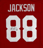 Keith Jackson Autographed Maroon College Style Jersey- JSA Witness Auth