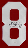 Keith Jackson Autographed Maroon College Style Jersey- JSA Witness Auth