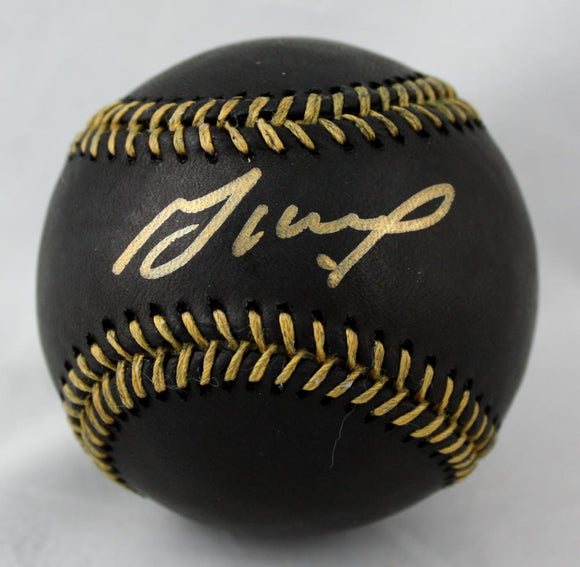 Jose Altuve Autographed Rawlings OML Black Baseball- JSA Witnessed Auth Image 1
