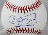 Cal Ripken Jr Autographed Rawlings OML Baseball W/ Iron Man- JSA W Authenticated