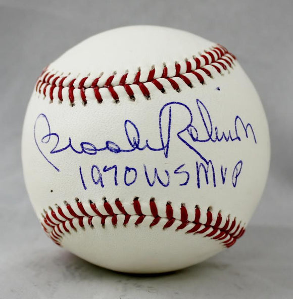 Brooks Robinson Autographed Rawlings OML Baseball W/ 70 WS MVP - JSA W –  The Jersey Source