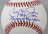 Cal Ripken Jr Autographed Rawlings OML Baseball W/ AL ROY- JSA W Authenticated Image 2
