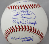 Cecil Fielder Autographed Rawlings OML Baseball 3 Inscriptions -JerseySource Auth