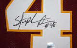 Stephen Davis Autographed Maroon Pro Style Jersey- Jersey Source Auth