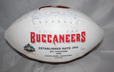 Warren Sapp Autographed Tampa Bay Buccaneers Logo Football W/ HOF *R- JSA W Auth