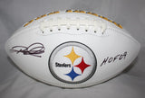 Rod Woodson Autographed Pittsburgh Steelers Logo Football W/ HOF- JSA W Auth