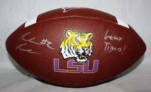 Rueben Randle Autographed LSU Brown Football W/ Geux Tigers- JSA W Auth