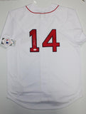 Jim Rice Autographed Red Sox Majestic White Jersey- JSA Witness Auth