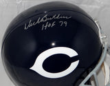 Dick Butkus Autographed Chicago Bears Full Size TB Helmet W/ HOF *Silver- JSA W Auth